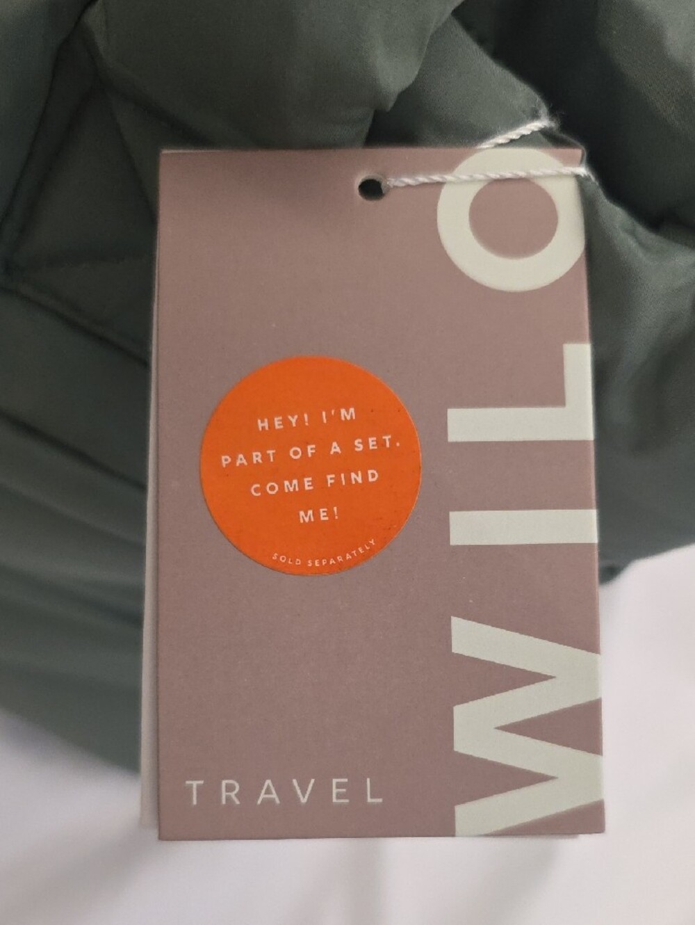Wilo Travel JAD Front Pocket Travel Tote Sage Green MSRP $118 NWT - Picture 2 of 15